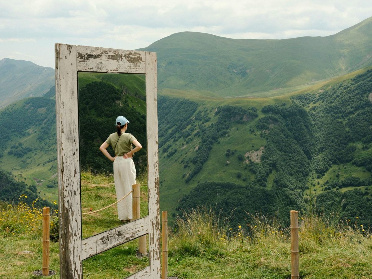 Reflective view in the mountains of georgia. Photo by Emir Bozkurt