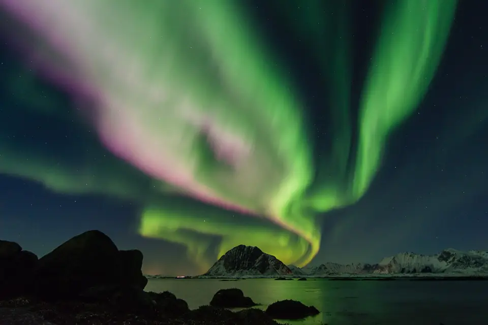 Aurora over Lofoten, Lofoten, Norway